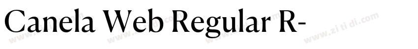 Canela Web Regular R字体转换